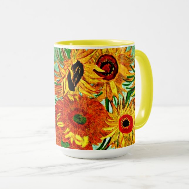Taza Van Gogh - Girasoles 12 (Anverso derecho)