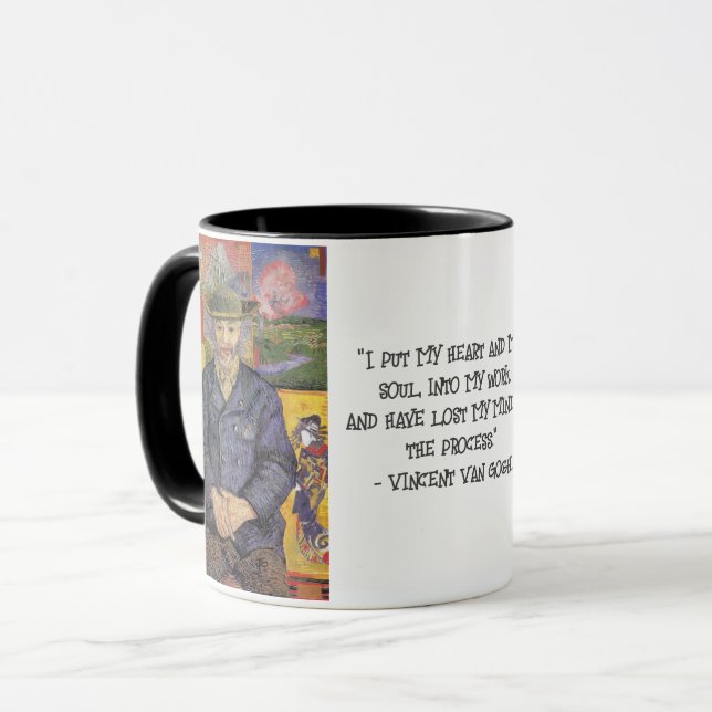 Taza Van Gogh Humor Citas (Anverso izquierdo)