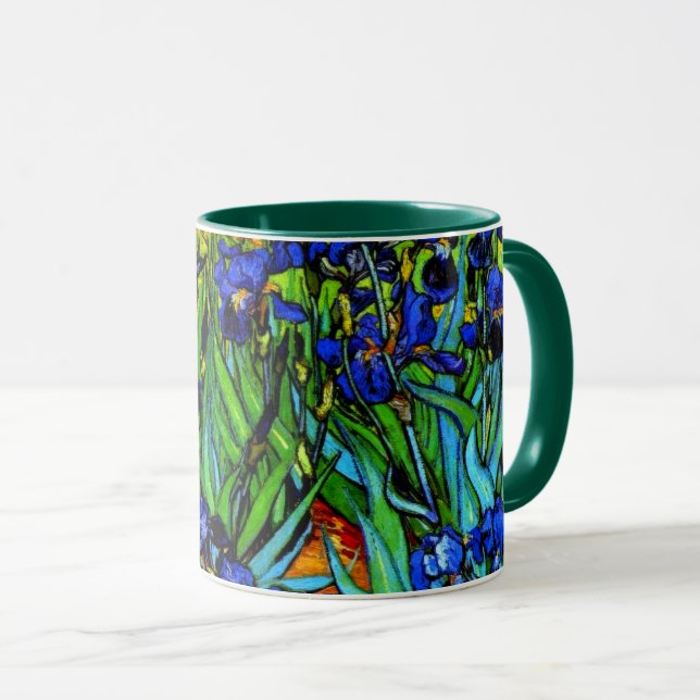 Taza Van Gogh - Irises, pintura de arte fino (Anverso derecho)