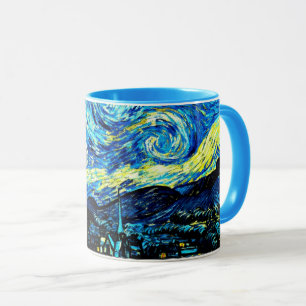 Taza Van Gogh - Noche estrellada, pintura famosa,