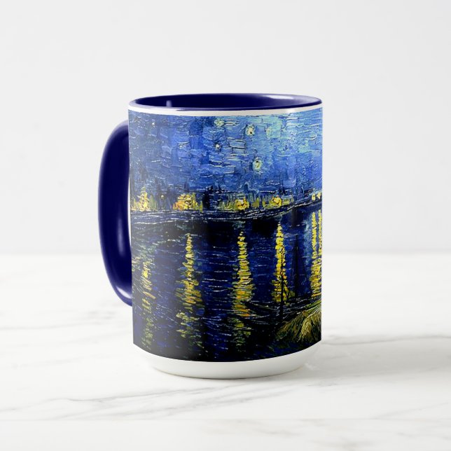 Taza Van Gogh - Noche estrellada sobre el Ródano (Anverso izquierdo)