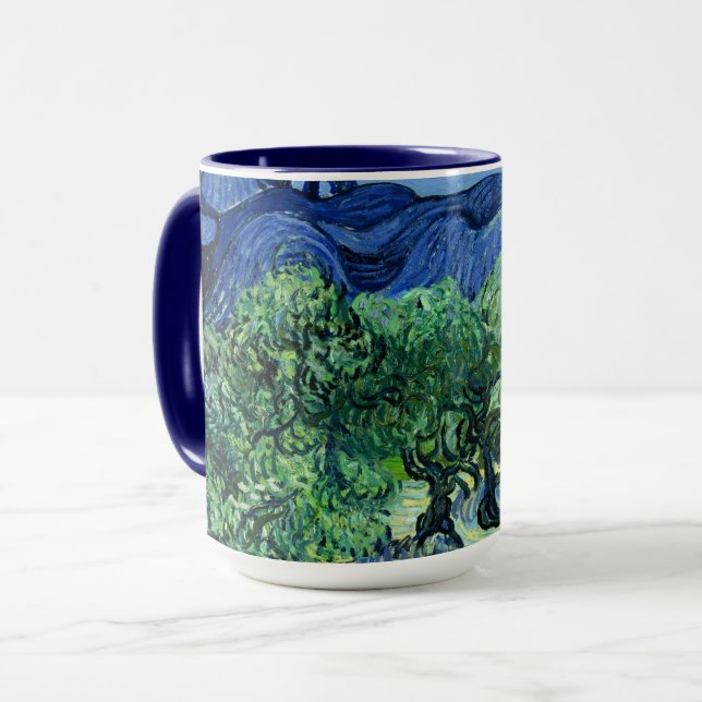 Taza Van Gogh - Olivos con fondo de Alpilles (Anverso izquierdo)
