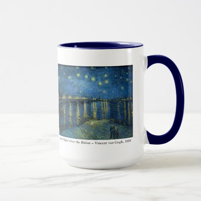 Taza Van Gogh Starry Night Gratitude Artistic Uplifting (Derecha)