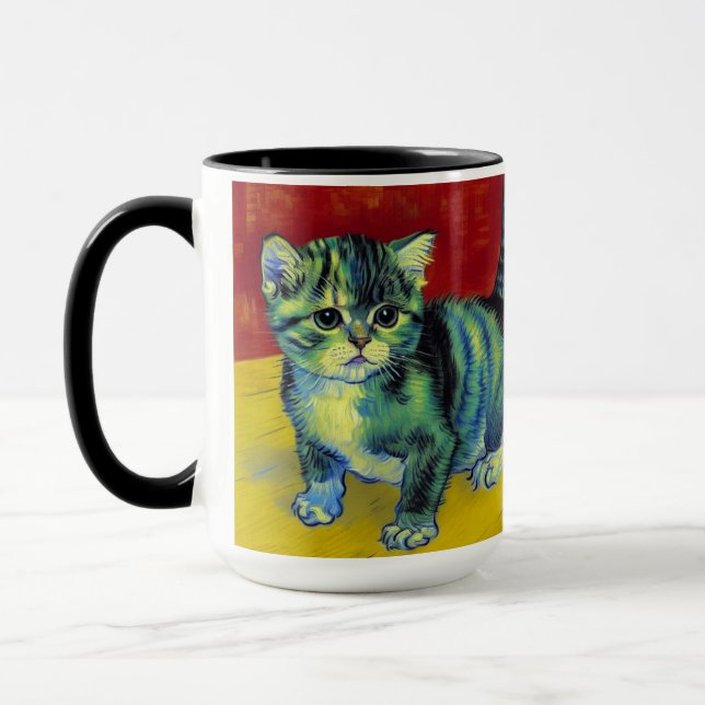 Taza Van Gogh Tabby Cat (Izquierda)