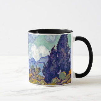 Taza Van Gogh - Trigal con cipreses
