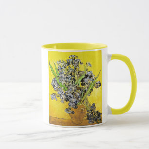 Taza Van Gogh Vase de Vida Fija, Irises (F678) Bella Ar