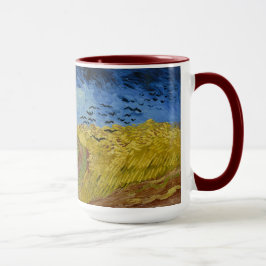 Taza Van Gogh Wheatfield con cuervos
