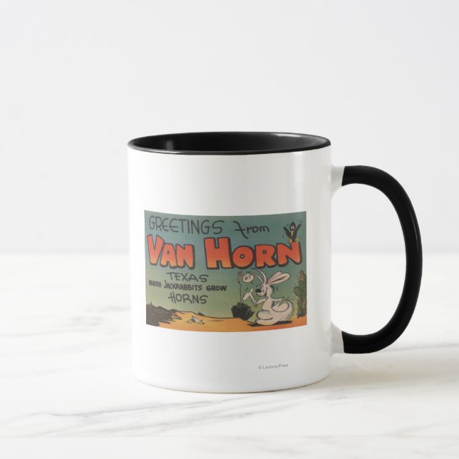 Taza Van Horn, Texas (Jackrabbit & Crow) (Derecha)