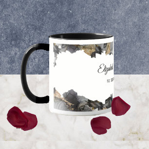 Taza Vanessa Black and White Mug