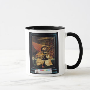 Taza Vanitas con una bola de cristal