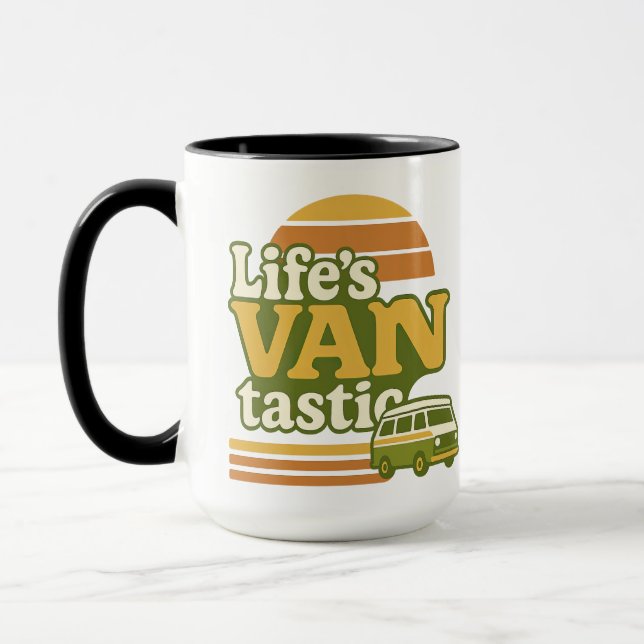 Taza VANtastic Retro 70s Van Graphic (Izquierda)