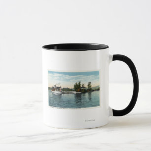 Taza Vapor del tío Sam en el aterrizaje de la isla del
