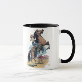 Taza Vaquera en caballo