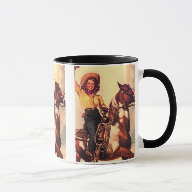 Taza Vaquera en su caballo (Derecha)