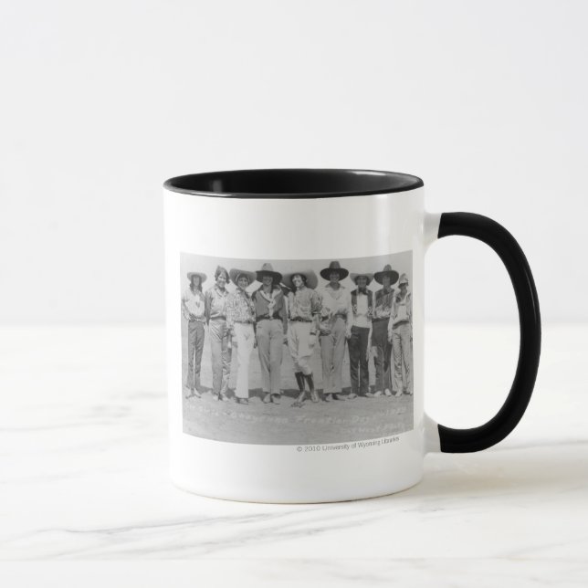 Taza Vaqueras en los días de la frontera de Cheyenne, (Derecha)