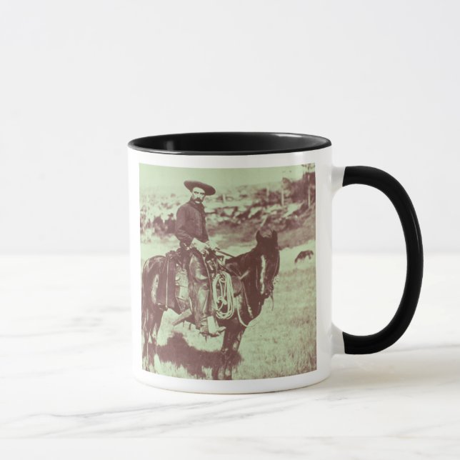 Taza Vaquero de Montana, c.1880 (foto de b/w) (Derecha)
