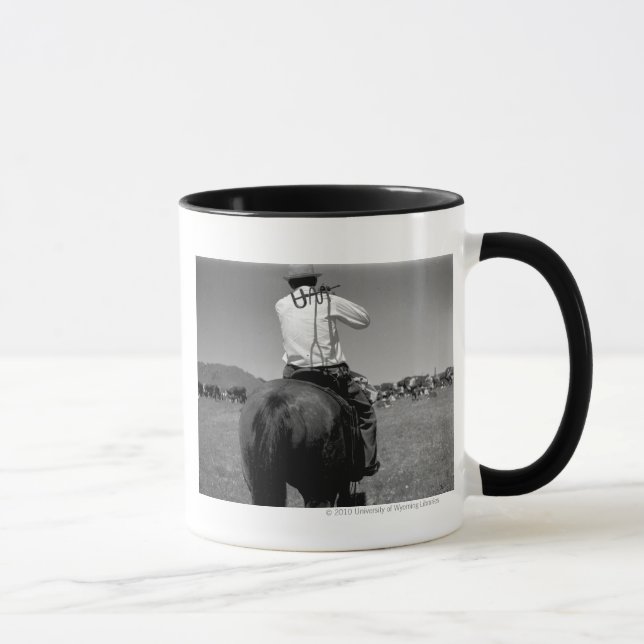 Taza Vaquero en un caballo con dos marcas (Derecha)