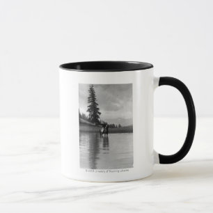 Taza Vaquero en una charca