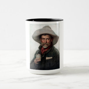 Taza Vaquero Español en Salón del Viejo Oeste