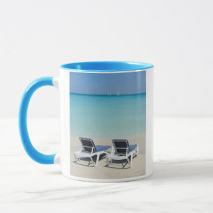 Taza Varadero, Cuba. Arena y sillas de playa