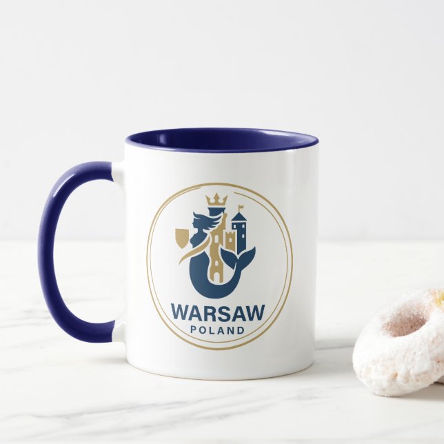 Taza Varsovia Polonia Europa (Con donut)