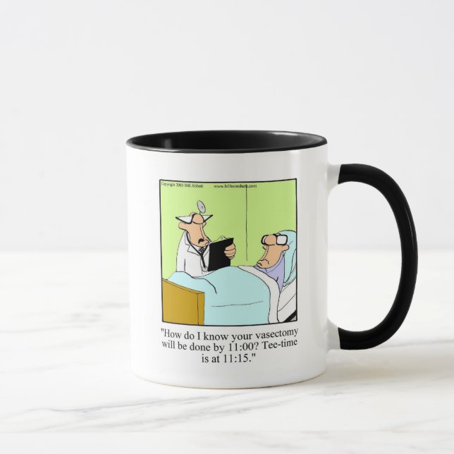 Taza Vasectomía / Golf Humor Mug Gift (Derecha)
