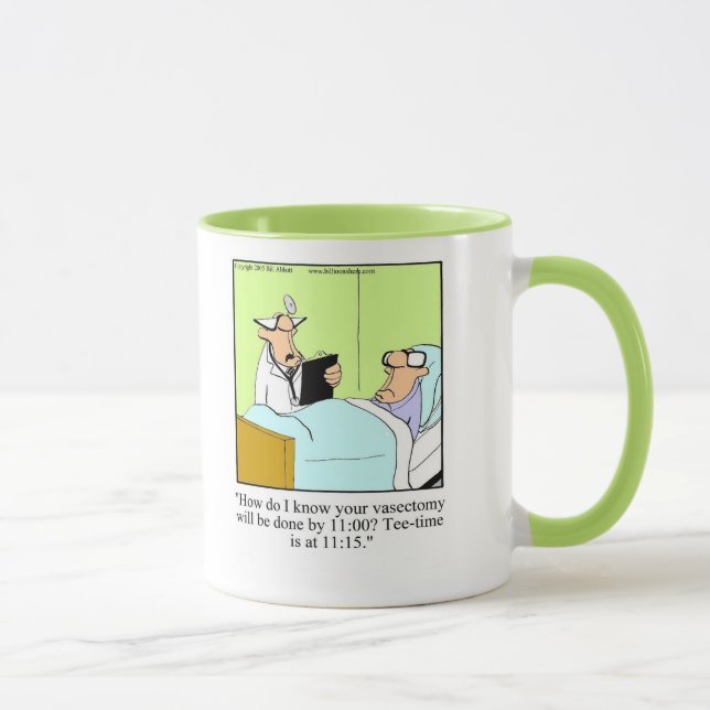Taza Vasectomía / Golf Humor Mug Gift (Derecha)