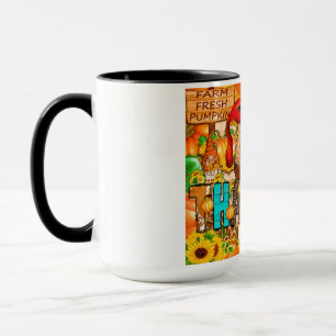 Taza Vaso Delgado Agradecido Sublimación - Día de Acció