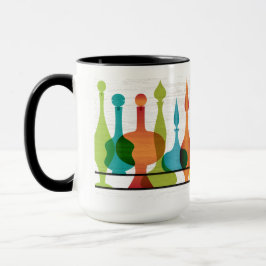 Taza Vasos modernos de vidrio de mediados del siglo