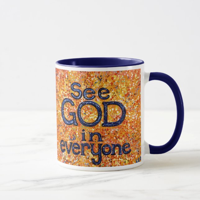Taza Vea a dios en cada uno (Derecha)