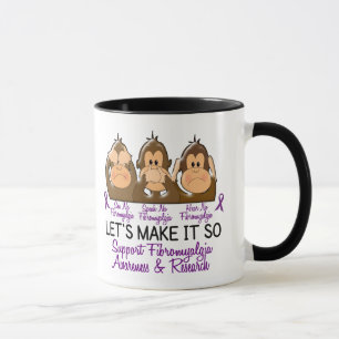 Taza Vea que hablar no oiga ningún Fibromyalgia 2