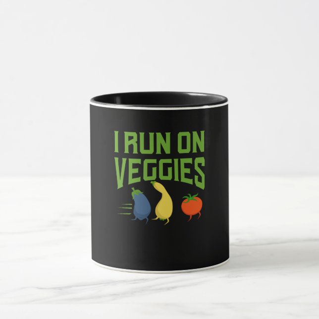 Taza Vegan - Corro Con Vegetales (Centro)