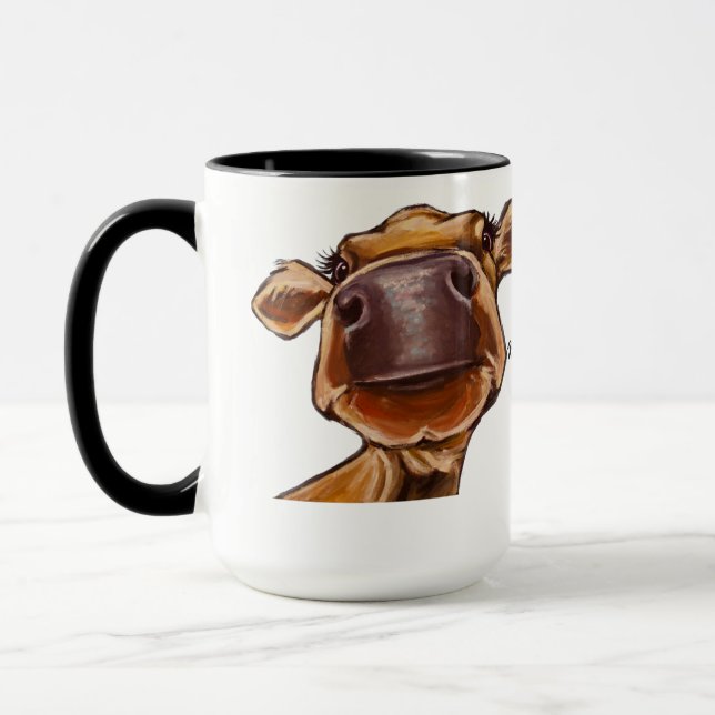 Taza Vegan No Dairy Aquí. Hermosa vaca (Izquierda)