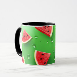 Taza Vegan Personalizado Fruits Cute sandía Slice