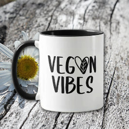 Taza Vegan Vibes, estilo de vida verde