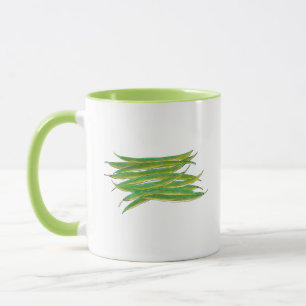 Taza Vegetales de huertos de grano verde largo venado v