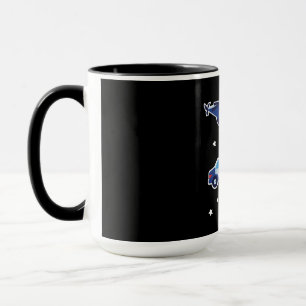 Taza Vehículos de policía de dibujos animados lindos