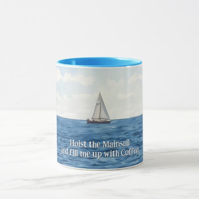 Taza Vela Marea Arte Fun Coffee Mug Cup (Centro)