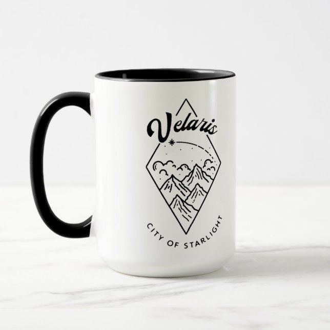 Taza Velaris Detalle Negro Más Grande (Izquierda)