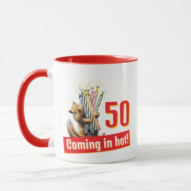 Taza Velas de cumpleaños de ardilla (Izquierda)