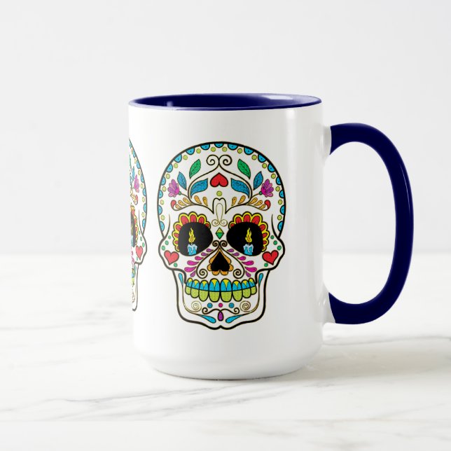Taza Velas quemadoras de azucarero floral coloridas (Derecha)