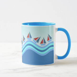 Taza Veleros y ondas
