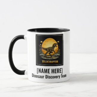 Taza Velociraptor Dinosaur Prehistórico Luna