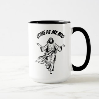 Taza Ven A Mí Bro Gracioso Jesús Coffee De La Biblia Cr