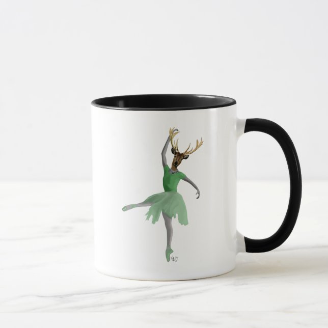 Taza Venado de ballet en verde (Derecha)