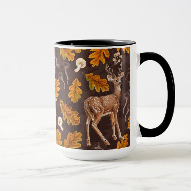 Taza Venado en el bosque otoñal (Derecha)