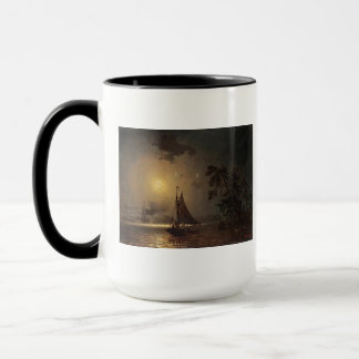 Taza Vendimia de la noche de la luna del nocturno-viaje