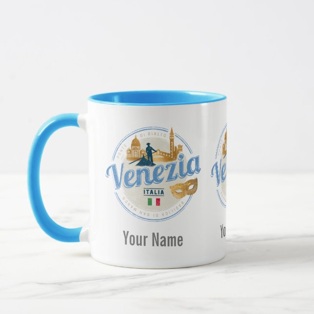 Taza Venecia con la cosecha del carnaval de Italia gond (Izquierda)