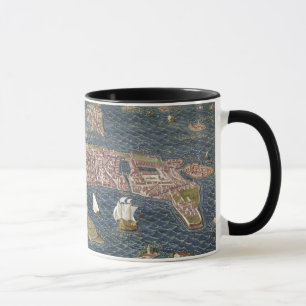 Taza VENECIA: MAPA, siglo XVI