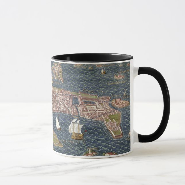 Taza VENECIA: MAPA, siglo XVI (Derecha)